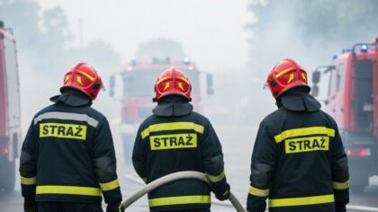 Ćwiczenia przy Gościnnej: pożar obozowiska i tory